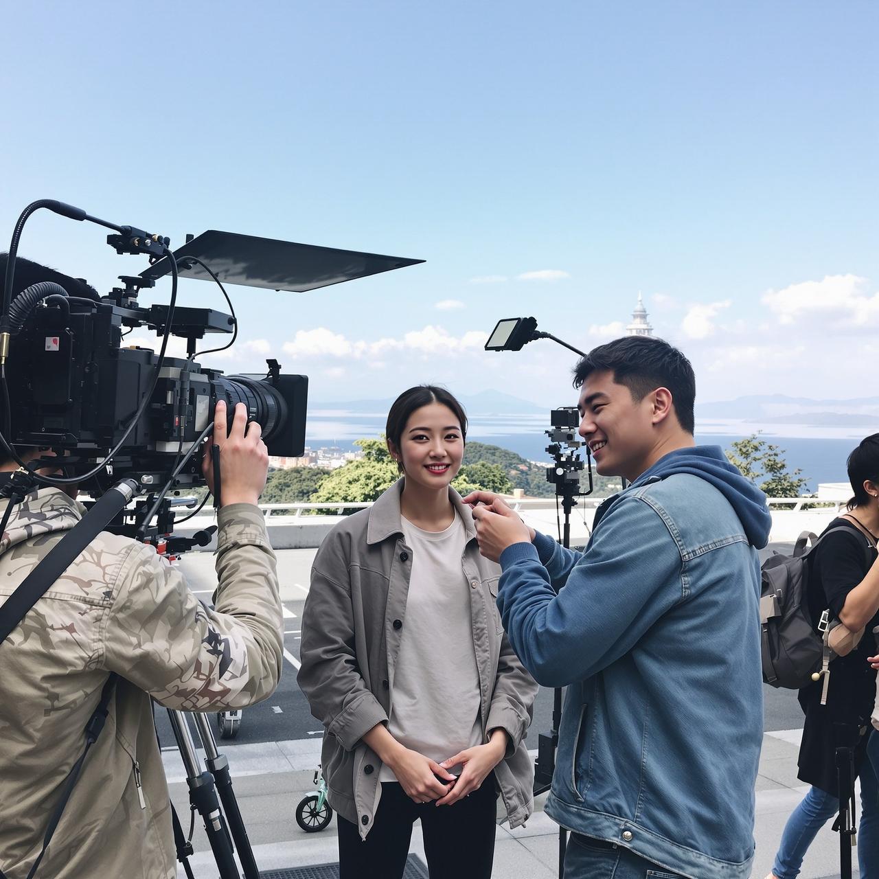 吃瓜天堂51网 - 某演员拍戏路透图集：素颜状态获赞无数